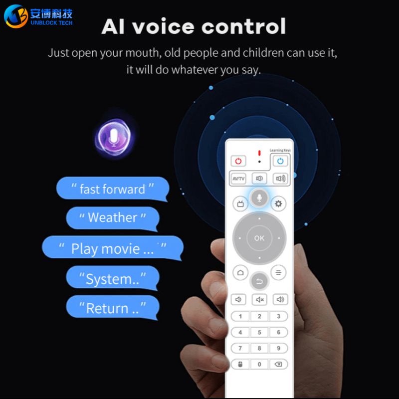 UBOX12 PRO AI voice remote control
