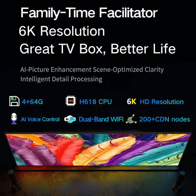 Family using UBOX12 PRO Android TV box at home