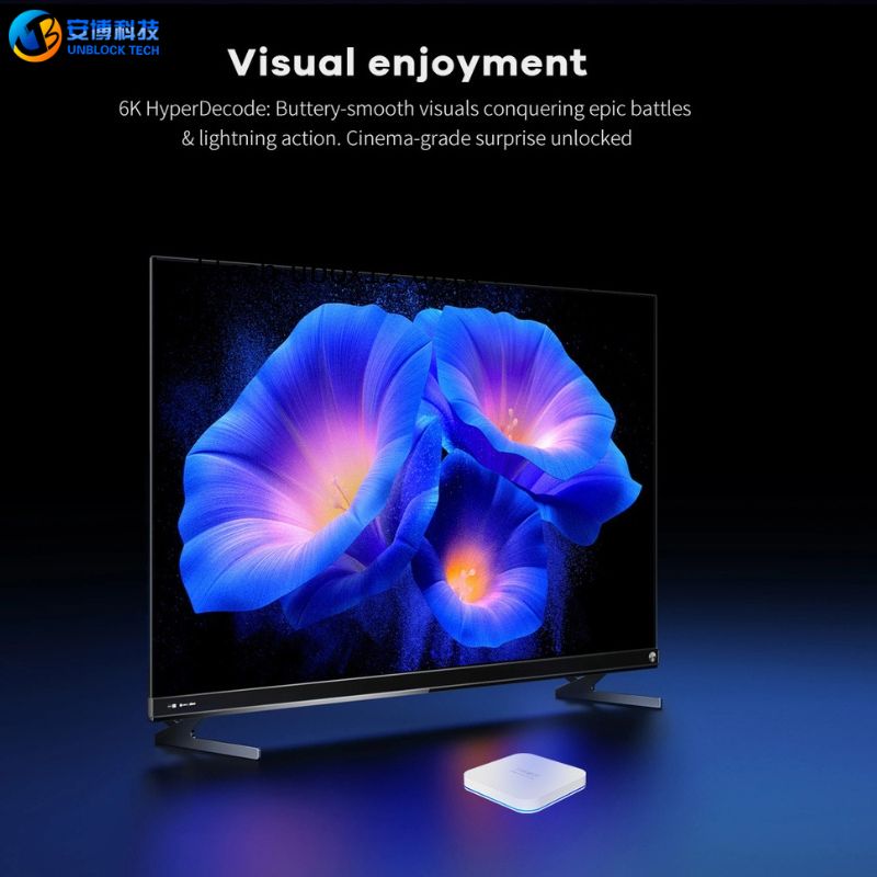 Unblock Tech UBOX12 6K HD interface and screen demonstration
